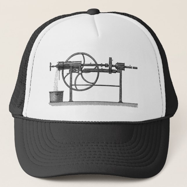 Old Vintage Pasta Machine Trucker Hat (Front)