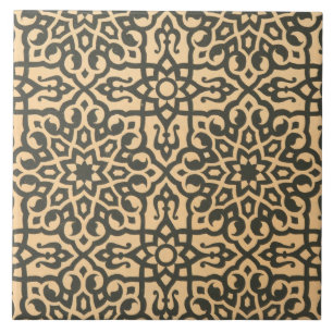 Old vintage pattern decor ceramic tile