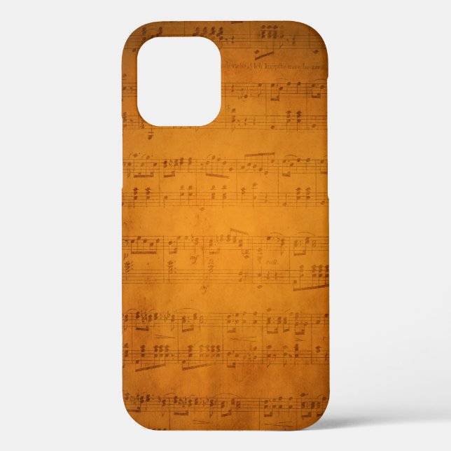 Old vintage sheet music Case-Mate iPhone case (Back)