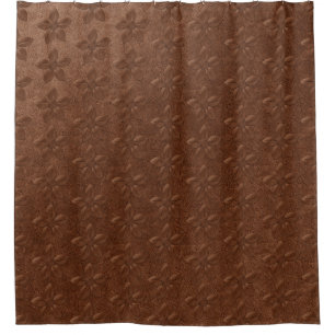 Old Vintage Style Copper Leather Textured Flower