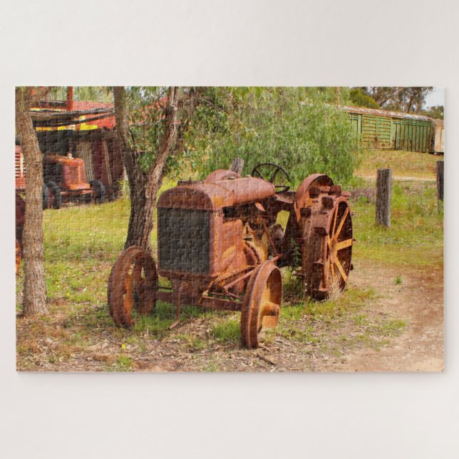Old vintage tractor, Australia Jigsaw Puzzle (Horizontal)