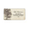 old vintage tree address labels