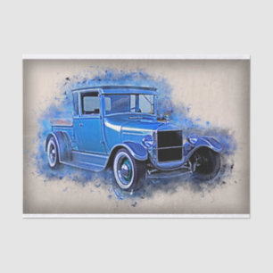 Old Vintage Truck Decoupage Tissue Paper