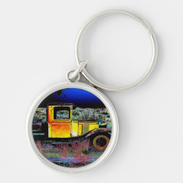Old Vintage Truck Keychain (Front)