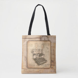 Old Vintage Typewriter. Author / Writer Gift Tote Bag