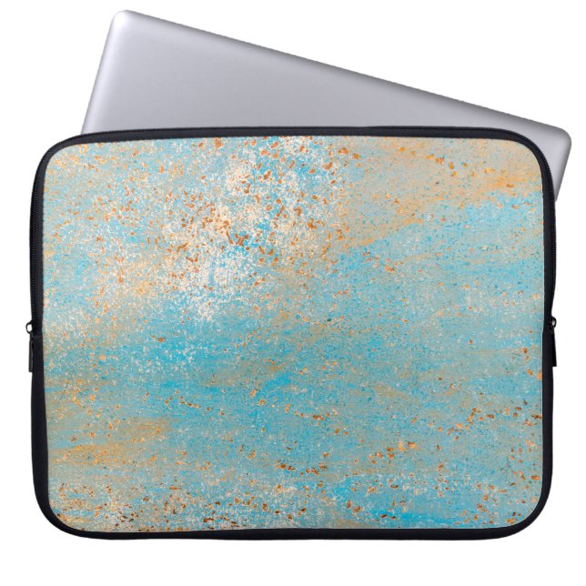 Old vintage wood background textureabstract, aged, laptop sleeve (Front)