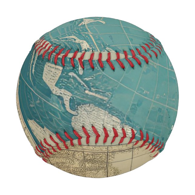 Old vintage World map by CallisC Baseball (Front)