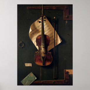 Old Violin Poster
