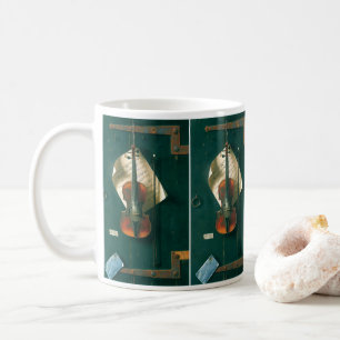 Old Violin Still Life by William Michael Harnett Coffee Mug