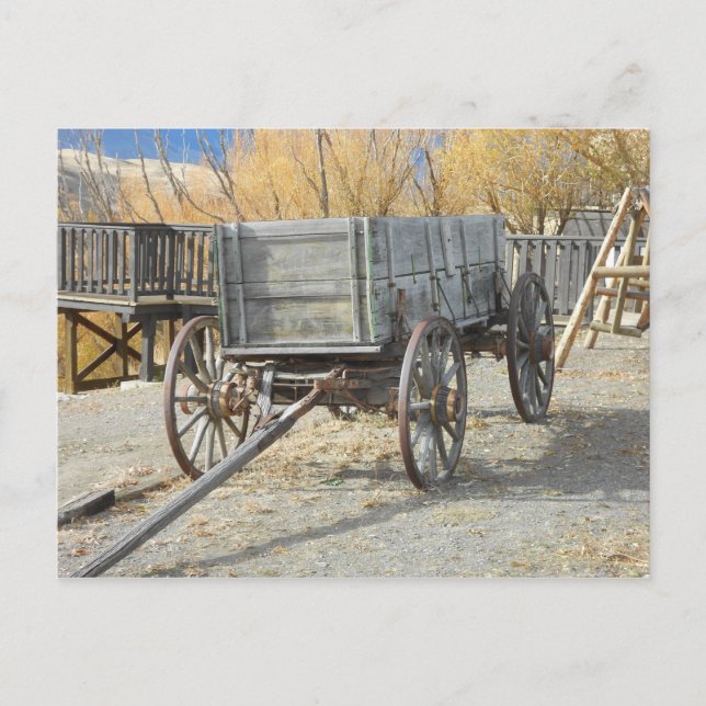 Old Wagon of the Old West Postcard (Front)