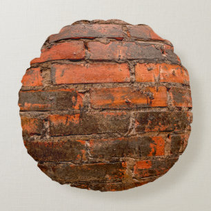 Old wall of stone bricksabstract, aged, ancient, a round pillow