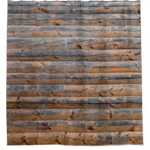 Old wall of wooden planks with cracks. Beam made o