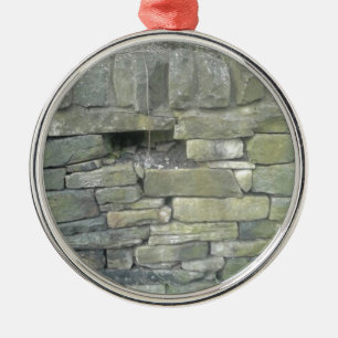 Old Wall, Stone, Bricks Metal Ornament