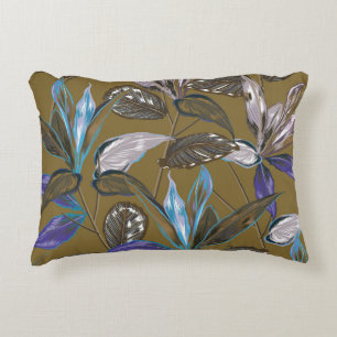 Old wall texture with cracks, retro background, accent pillow