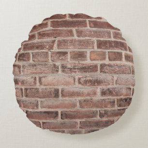 Old Wall Texturewall, abstract, aged, architecture Round Pillow