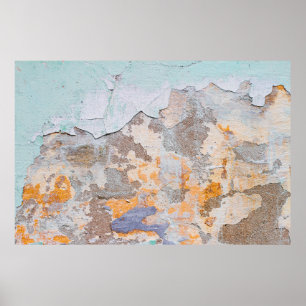 Old Wallgrunge, abstract, ancient, art, background Poster