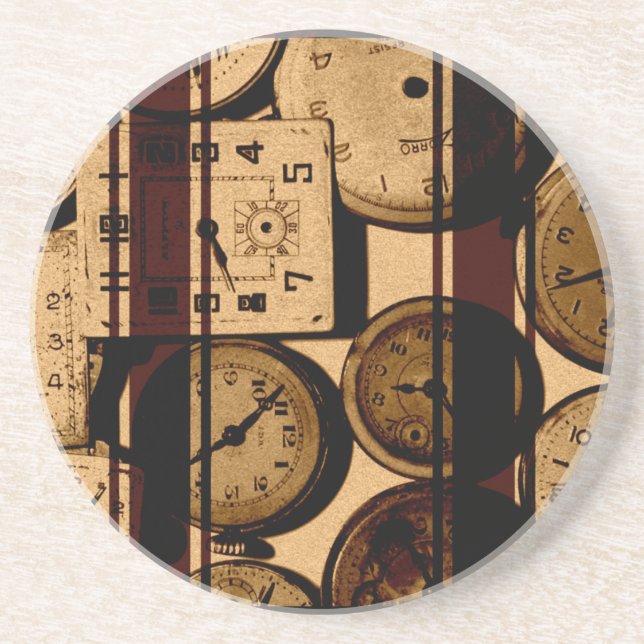 Old Watch Triptych Coaster (Front)