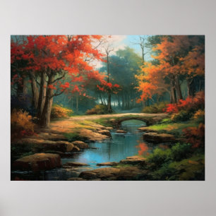 Old Way Home in Fall Fine Art Poster