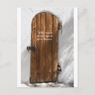 Old ways & New Doors Postcard