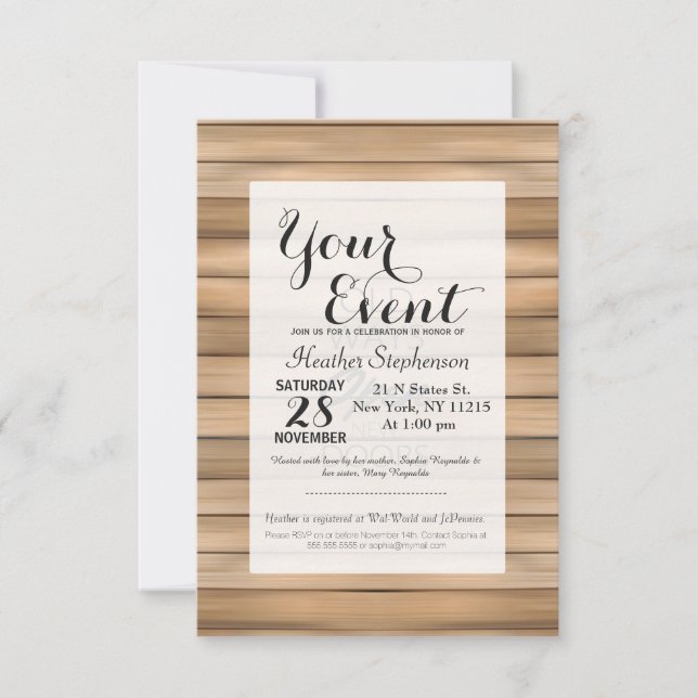 "Old Ways Won't Open New Doors" Invitation (Front)