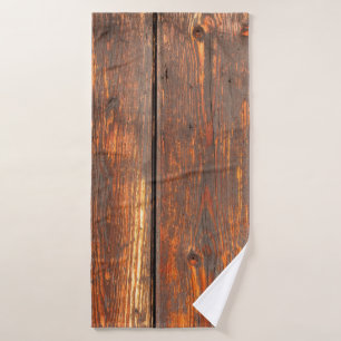 Old, weathered planks background textureabstract, bath towel