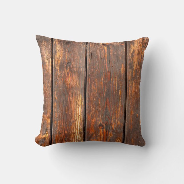 Old,  weathered planks background textureabstract, throw pillow (Front)