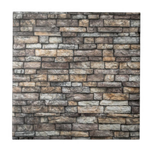 Old Weathered Stone Wall Texture Tile