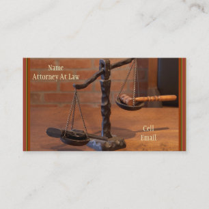 Old West Attorney Business Card (Matching Mug Too)