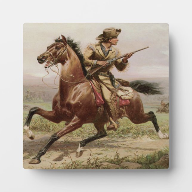 Old West Buffalo Bill 1885 w/Easel Plaque (Front)