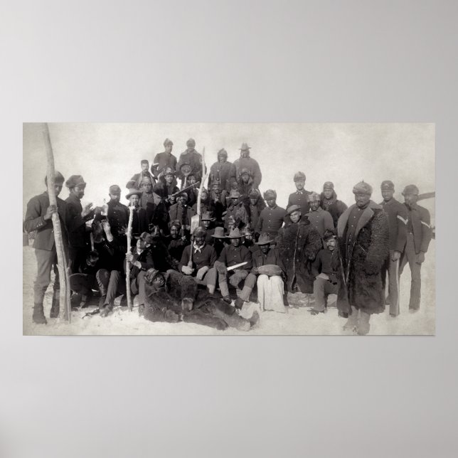 OLD WEST BUFFALO SOLDIERS 1890 POSTER (Front)