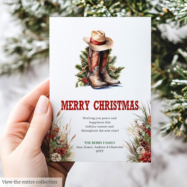Old West Christmas greeting card with spurs & hat (Old West Christmas greeting card with spurs & hat

)