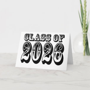 Old West Class of 2026 Graduation Card