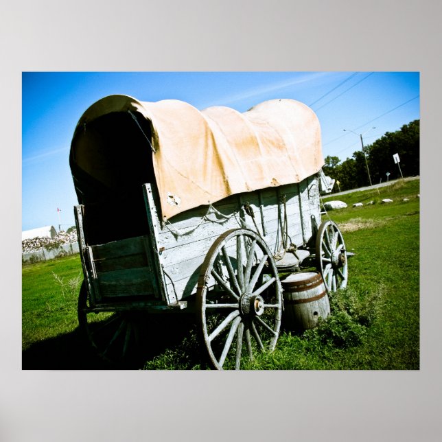 Old West Covered Wagon 02 Poster (Front)