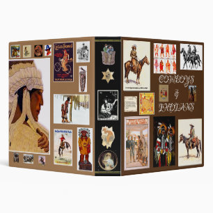 "Old West COWBOYS & INDIANS"Binder Binder