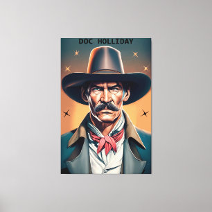 Old West Legend Doc Holliday Canvas Print