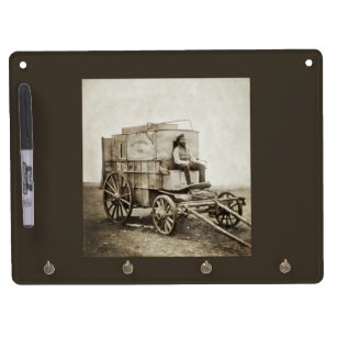Old West Photography Wagon of Roger Fenton Dry Erase Board With Keychain Holder