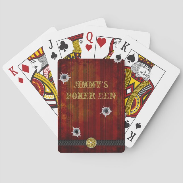 Old West Saloon Poker Playing Cards (Back)