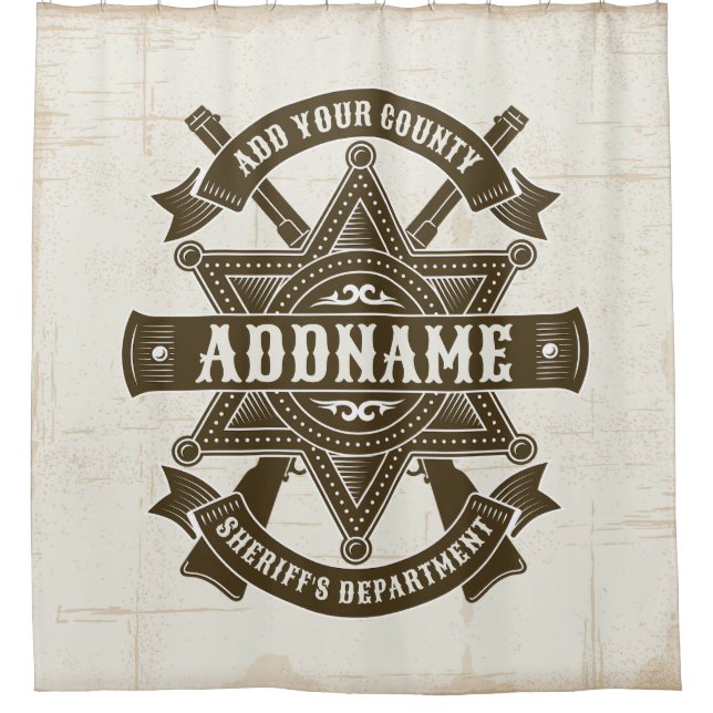 Old West Sheriff Deputy Rifles Badge Personalized (Front)