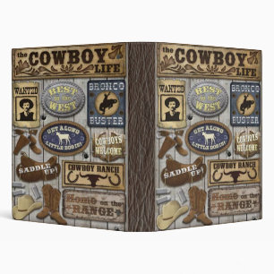 Old West Theme Binder