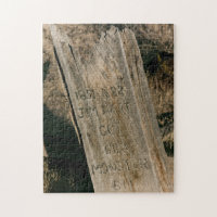 Old Western Grave Marker Puzzle