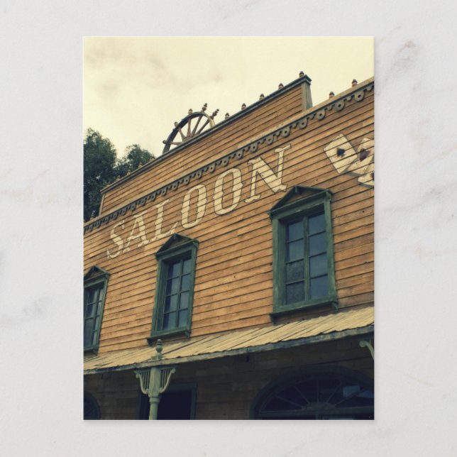 Old Western Saloon Bar Old Building Cards (Front)