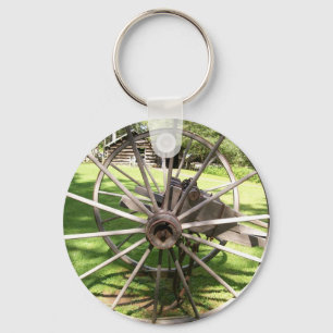 Old Wheel Keychain