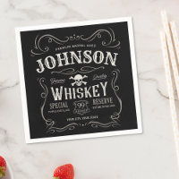 Old Whiskey Label Personalized Vintage Liquor Bar 