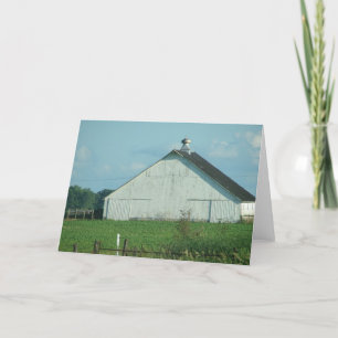 Old White Barn Card