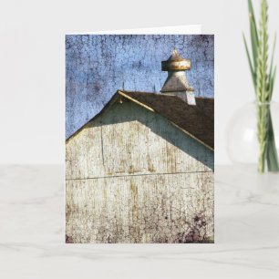 Old White Barn Card