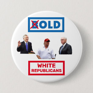 Old White Republicans 3 Inch Round Button