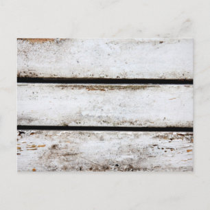Old white wood postcard