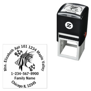 Old Wife Business Contact Information Self-inking Stamp