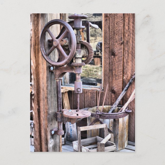 Old Wild West Western Postcard (Front)