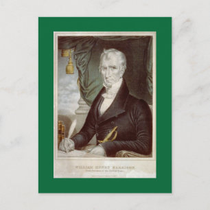 Old William Henry Harrison portrait Postcard